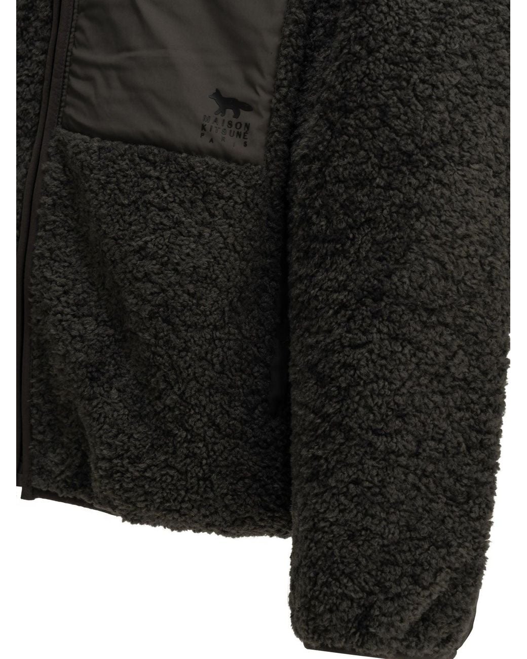 Maison Kitsuné Black Fleece Jacket for men