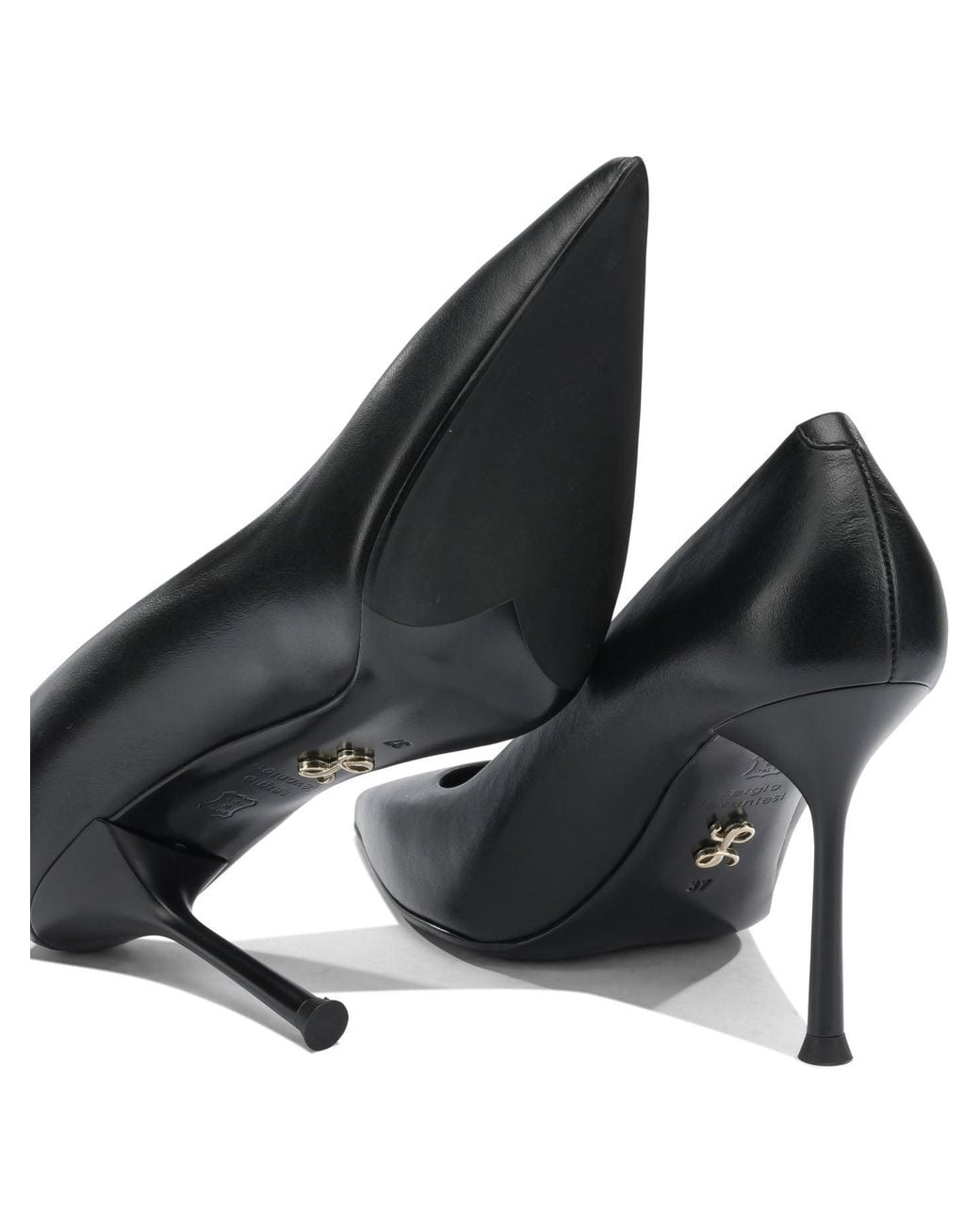 Sergio Levantesi Black Musa 90 Mm Heeled Shoes