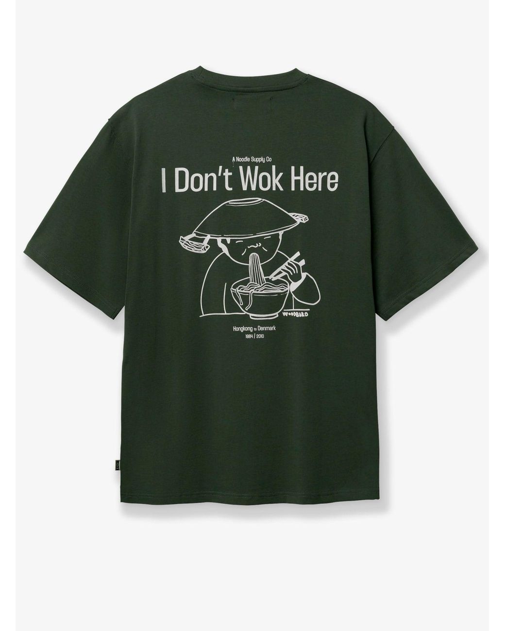 Woodbird Green Wbbaine Organic Cotton T-Shirt for men