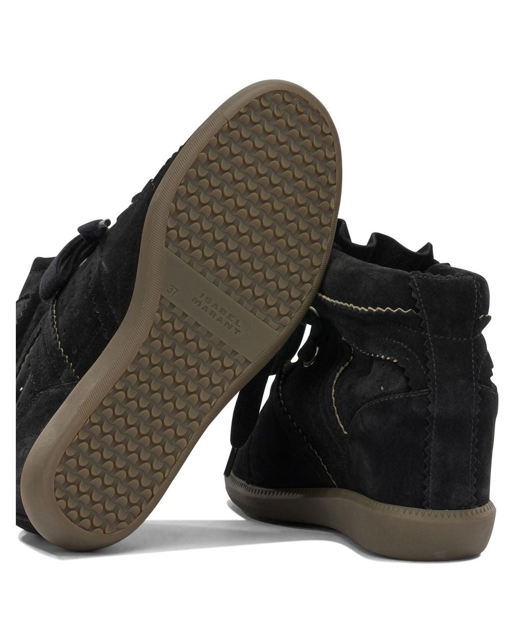 Isabel Marant Black "Bobby" High Top Sneakers