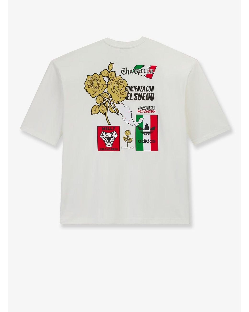 ADIDAS X WILLY CHAVARRIA White Graphic Cotton T-Shirt for men