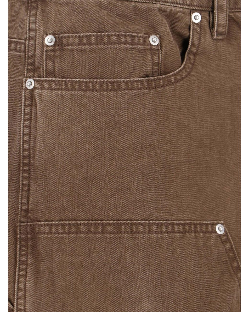 TONYWACK White Cargo Cotton Bermuda Shorts With Distressed Effect for men