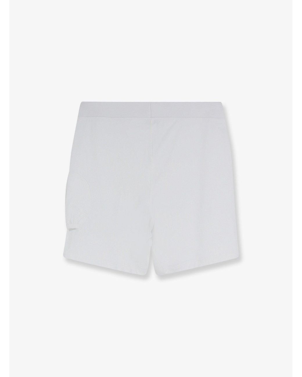 Brunello Cucinelli White Stretch Cotton Piquet Mini Dress