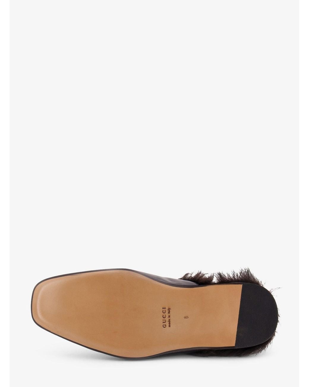 Gucci White Leather Slipper With Horsebit for men