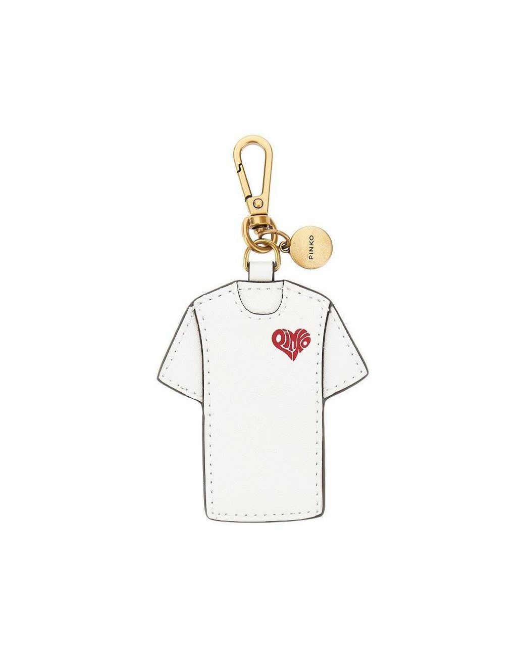 Pinko Metallic 'T-Shirt Is Amore' Key Holder