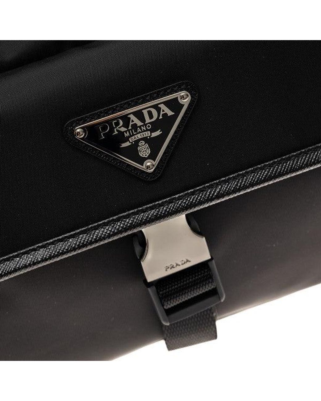 Prada Black Re-Nylon Crossbody Bag for men