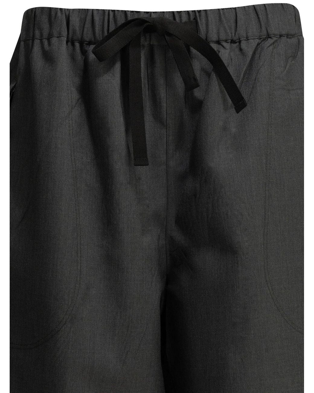 Prada Gray Wool Parachute Pants