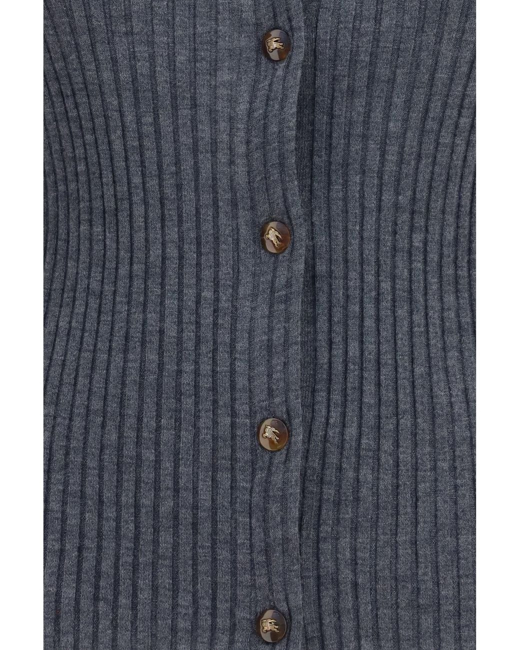 Burberry Blue Cashmere Cardigan