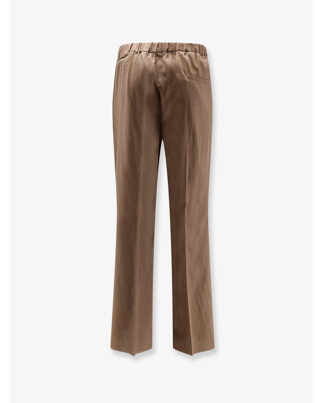 Hevò Natural Torre Chianca Linen And Viscose Trousers for men