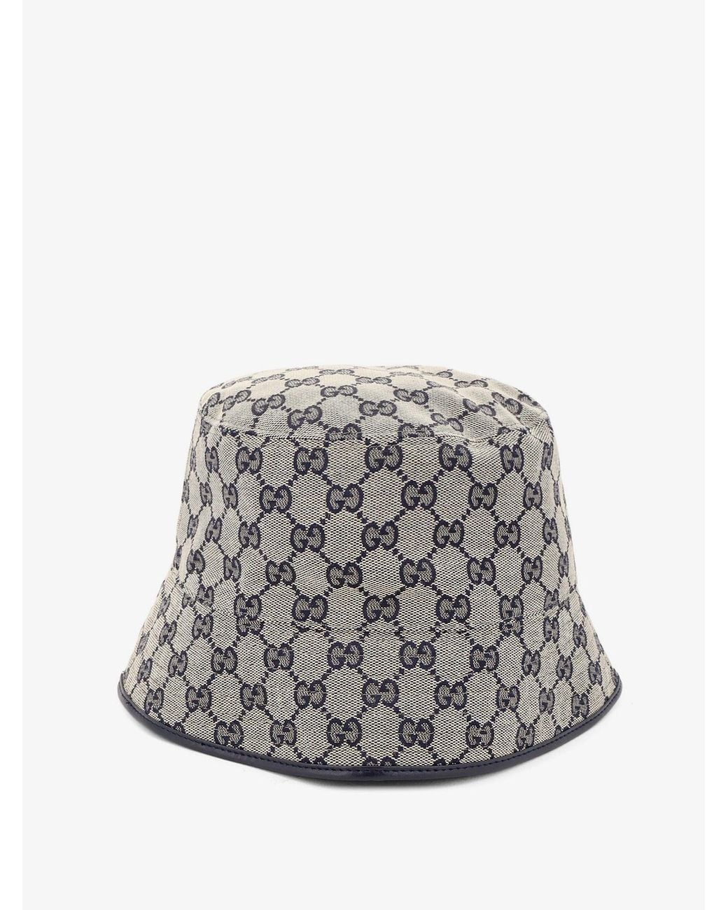 Gucci Gray Fedora Gg Fabric Cloche
