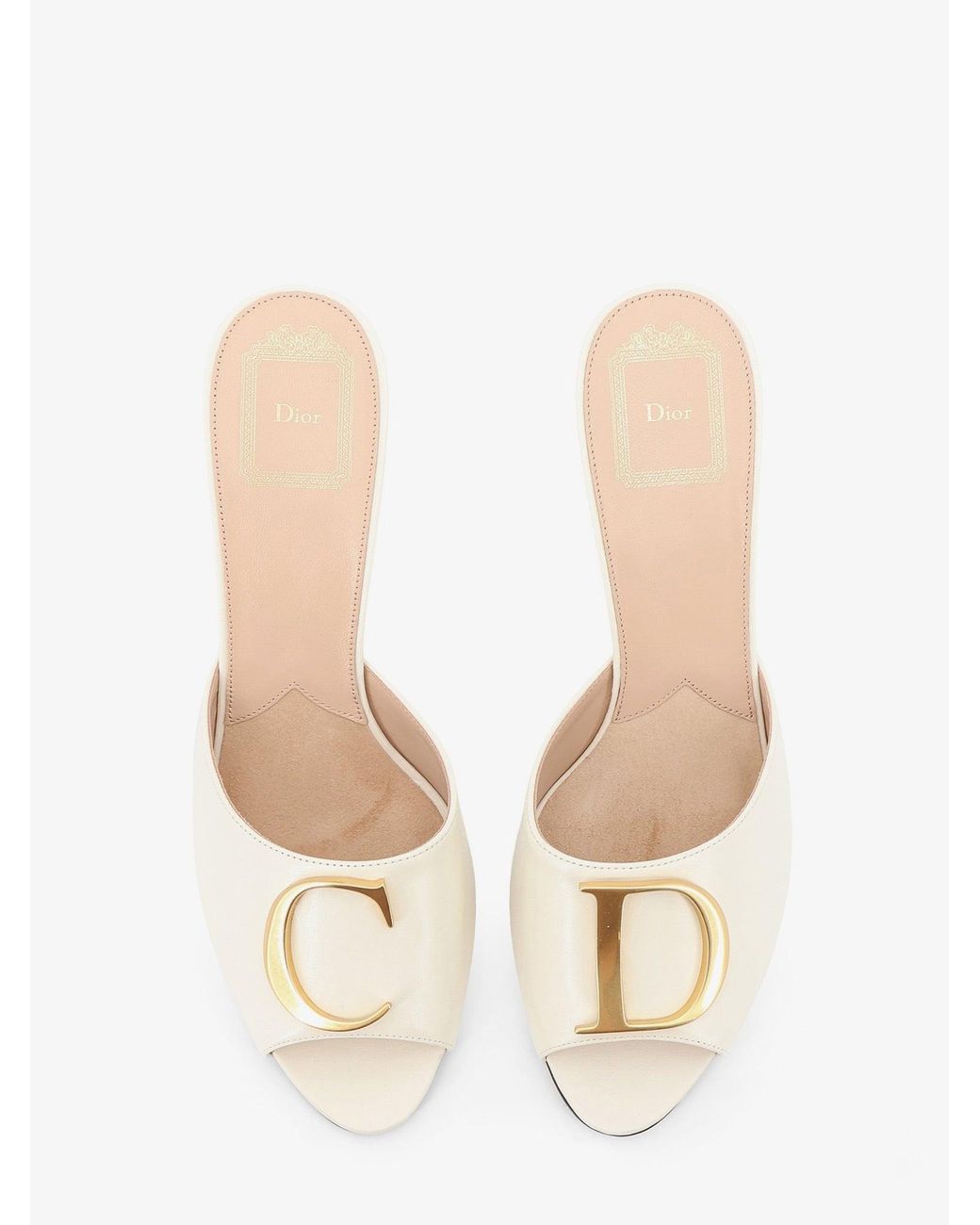 Dior Natural Dior Dior Initials Leather Sandals