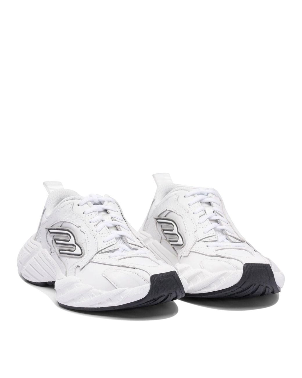 Balenciaga White Sports Shoes Monday