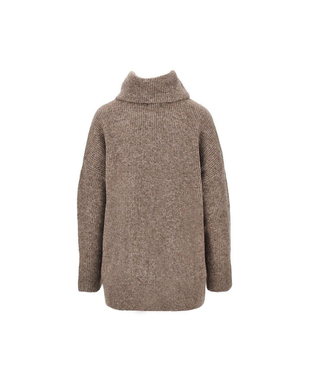 Emporio Armani Brown Knitted Cardigan