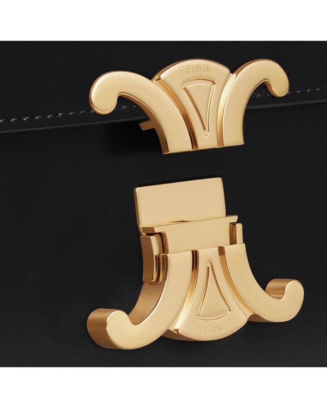 Céline Black "Teen Triomphe" Mini Crossbody Bag