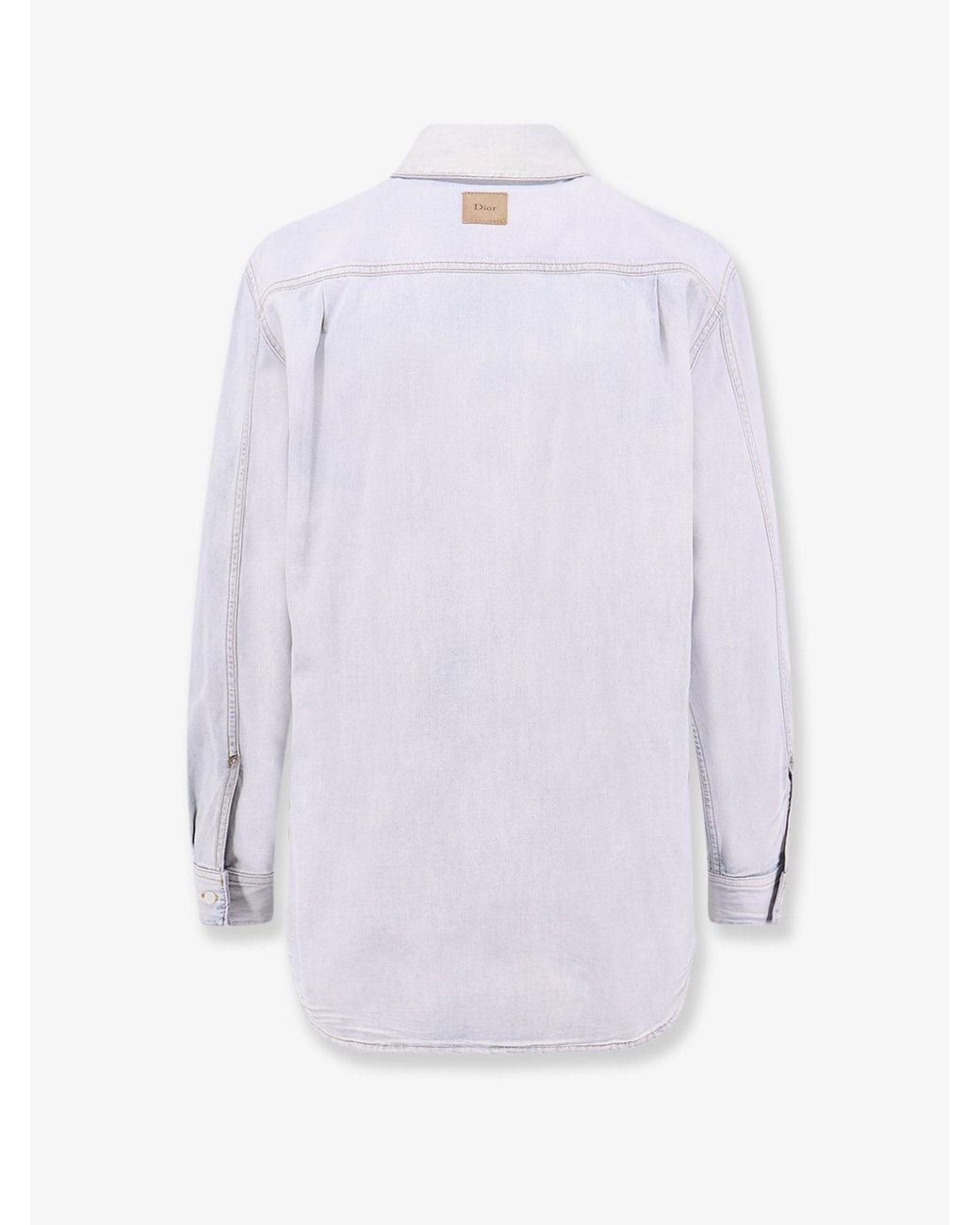 Dior Blue Cotton Denim Shirt
