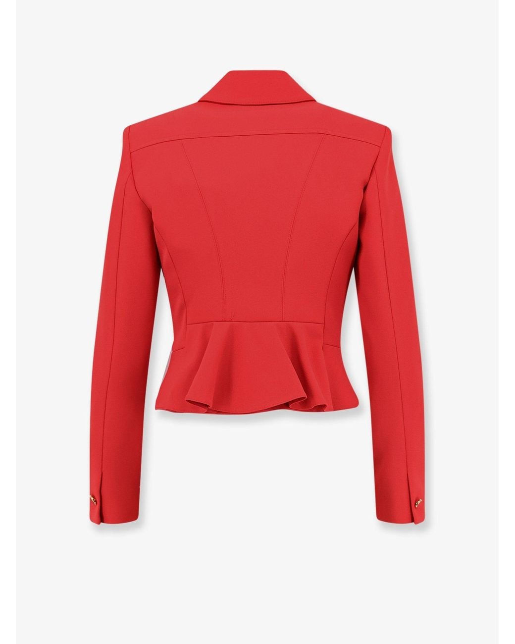 Elisabetta Franchi Red Cropped Blazer