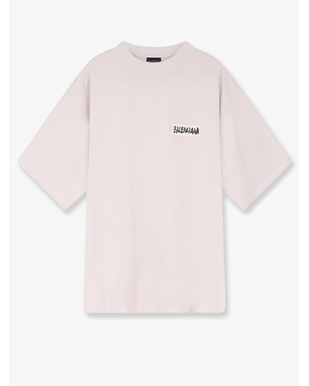 Balenciaga Pink Cotton T-Shirt for men