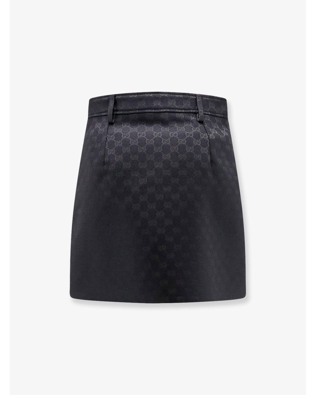 Gucci Blue Primavera Gg Cotton Blend Mini Skirt