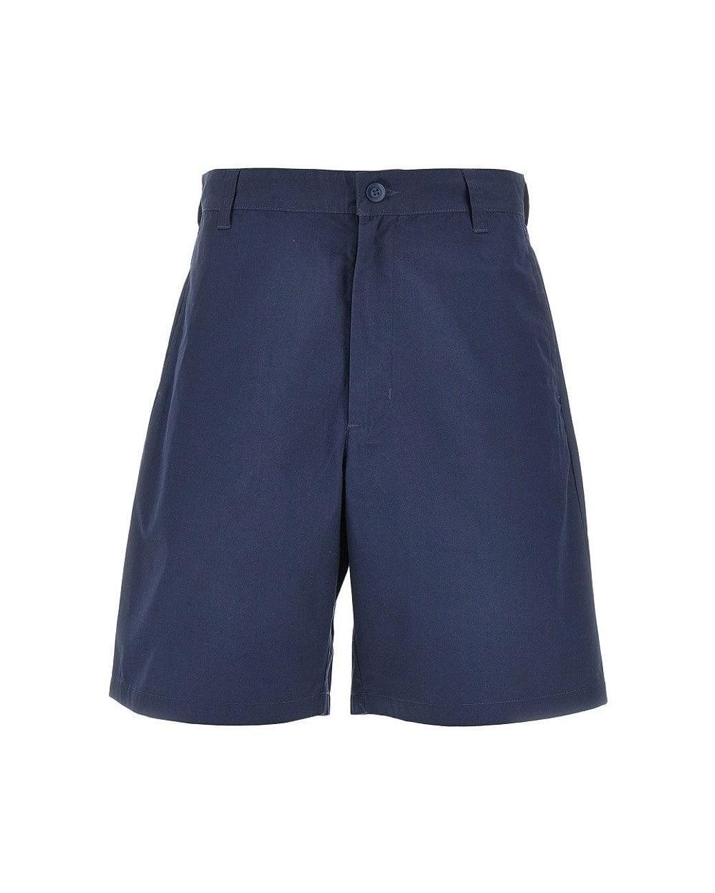 Carhartt Blue 'Calder' Cotton-Blend Shorts for men