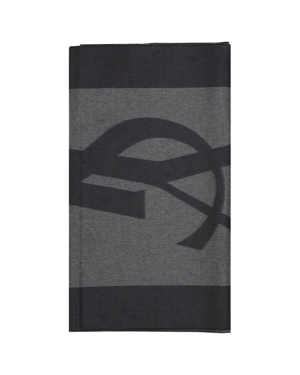 Saint Laurent Gray Cassandre Scarf for men