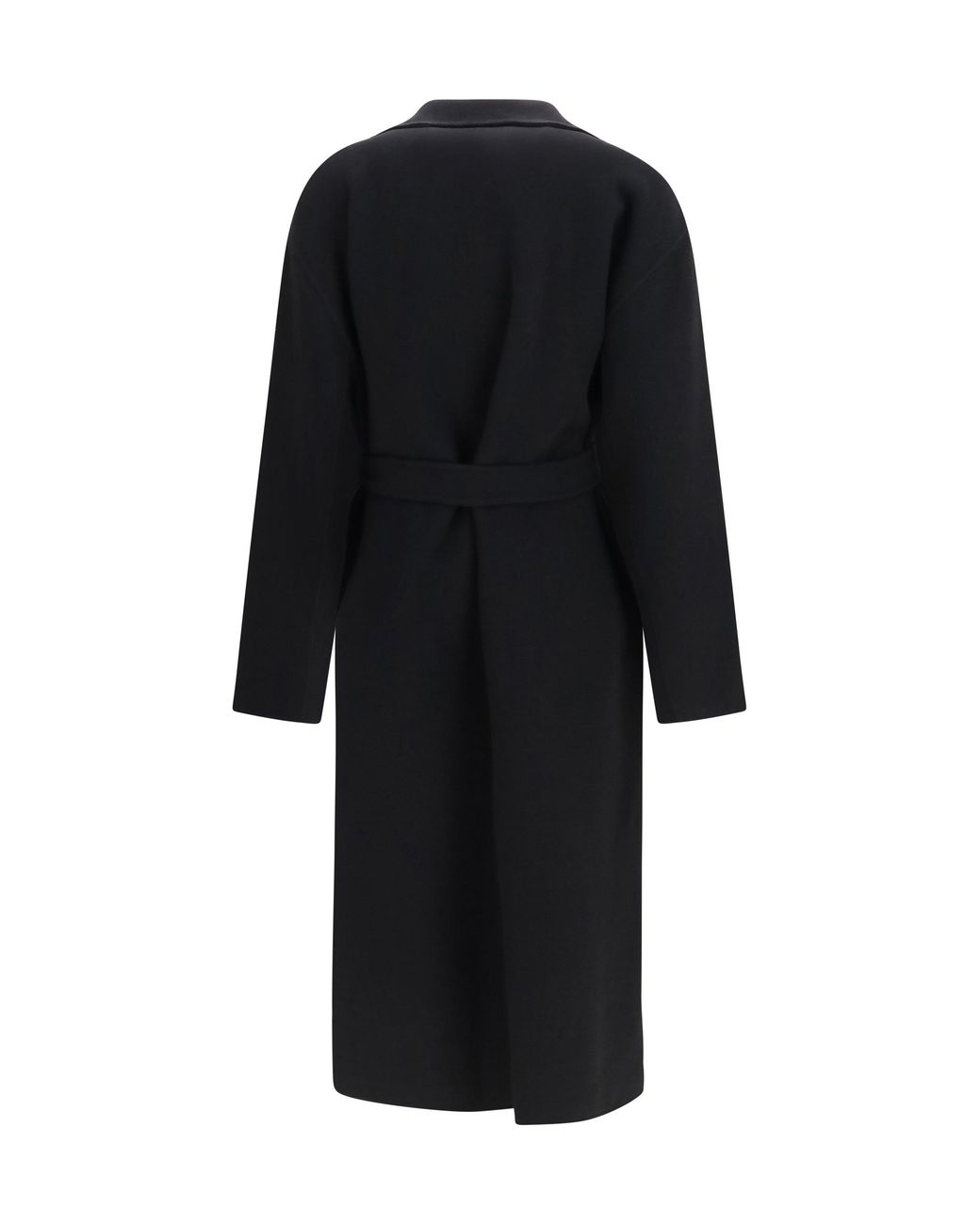 The Row Black Ciara Wool And Cashmere Coat