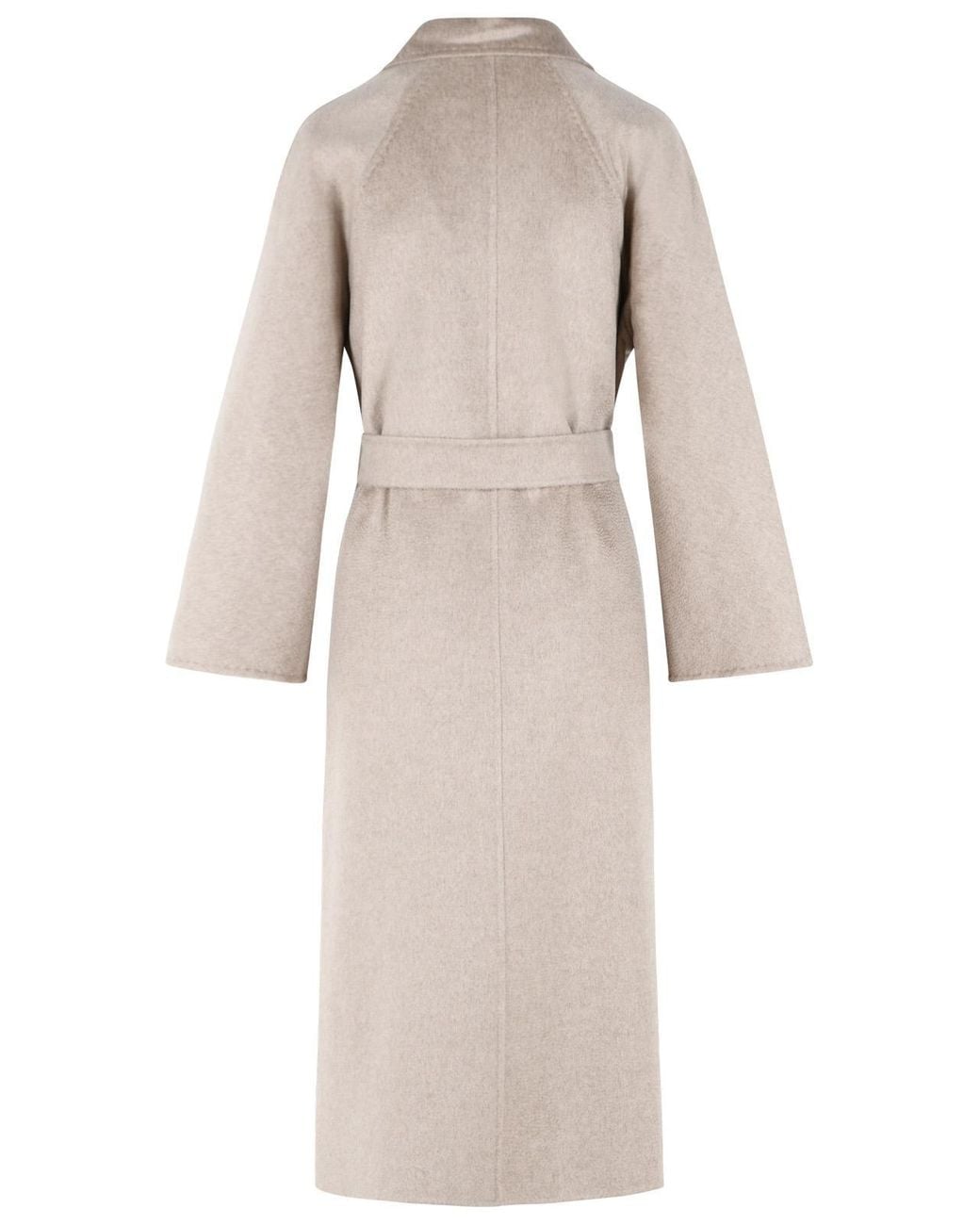 Max Mara Natural 'Icon Ludmilla' Sand Cashmere Coat