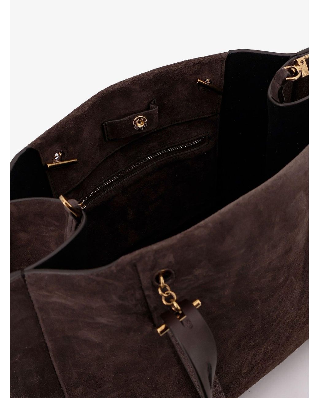 MINOBOSSI Black Paula Suede Shoulder Bag