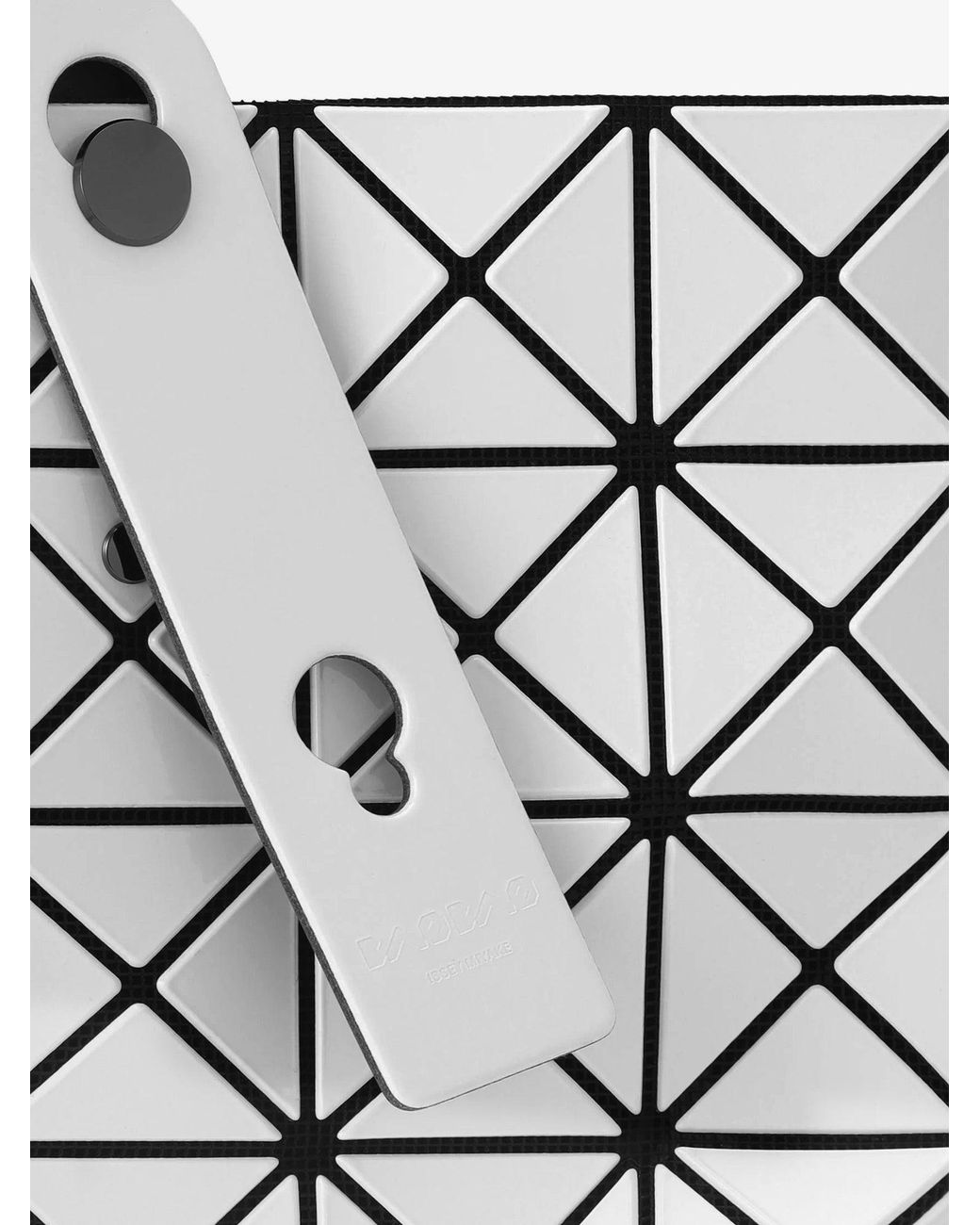 Issey Miyake White Prism Pvc Shoulder Bag