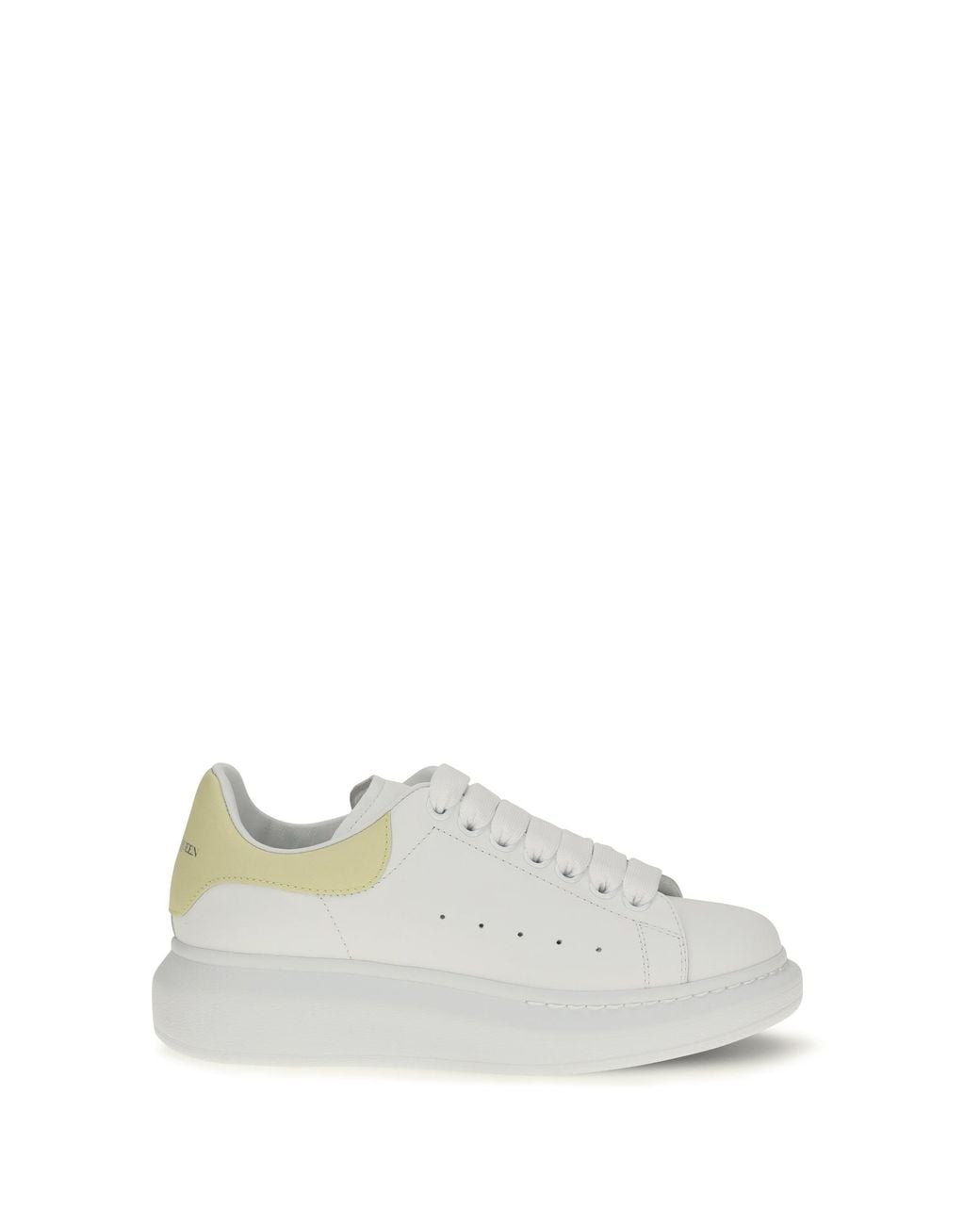 McQueen White Oversize Leather Sneakers