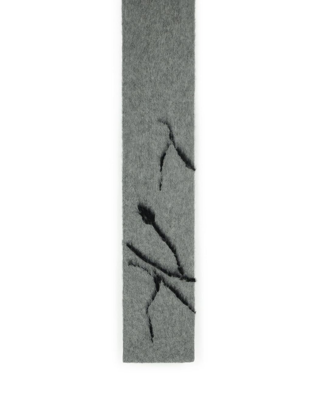 Dries Van Noten Gray 'Mouton' Alpaca Blend Scarf for men