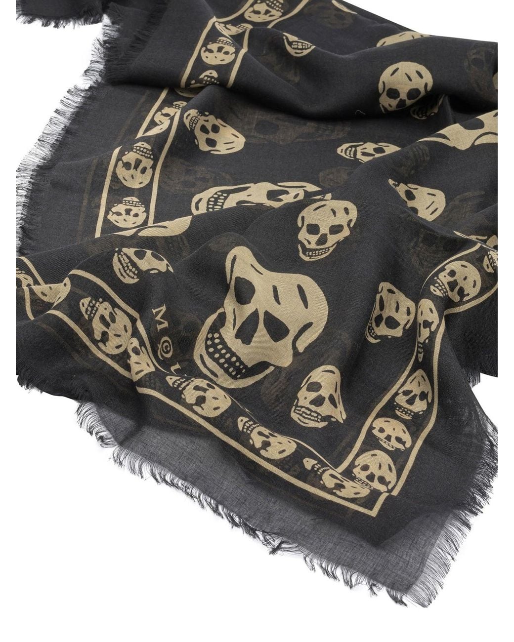 McQueen Gray Scarves & Silk Scarves