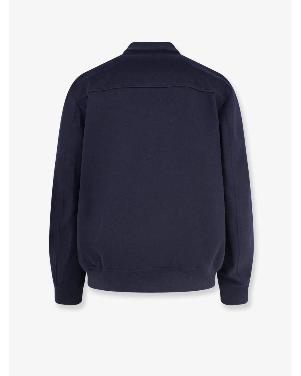 Loro Piana Blue Bomber Jacket Ivy Cashmere for men