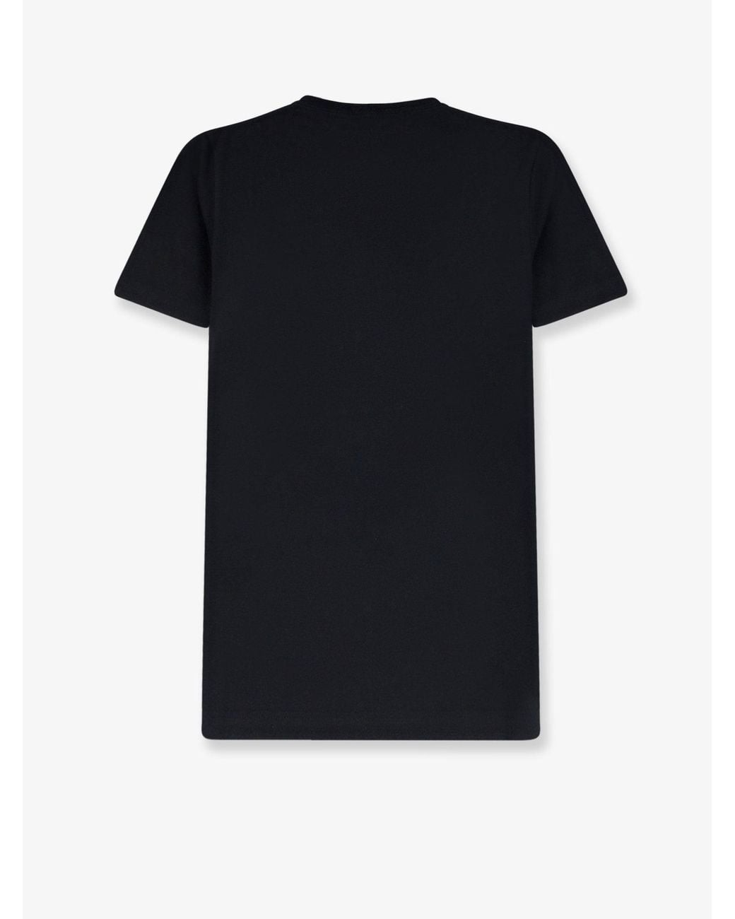 Dior Black Cotton T-Shirt With Grosgrain Bow
