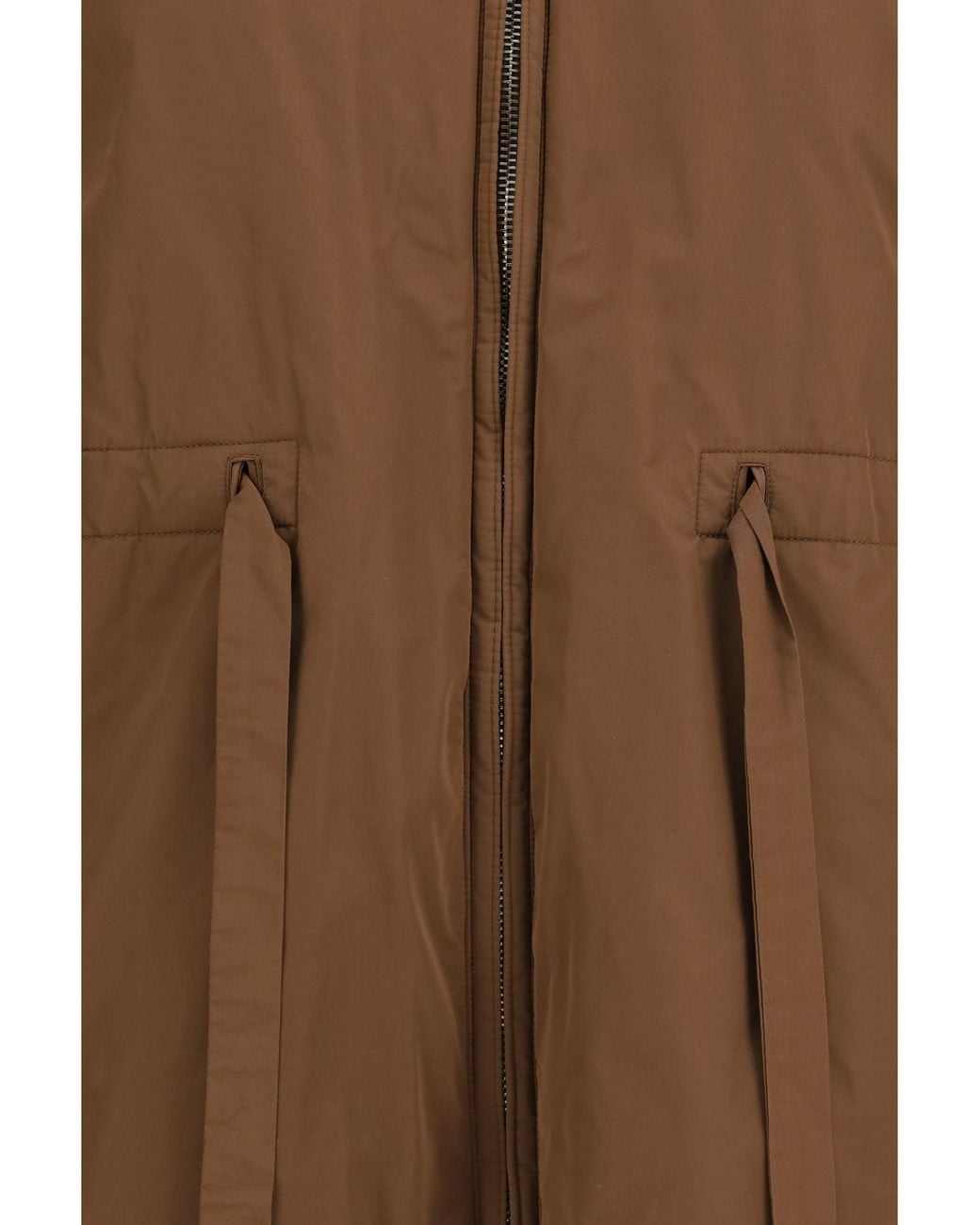 Max Mara Brown Parka Reversible Padded Outer: Polyester Puffer Jackets