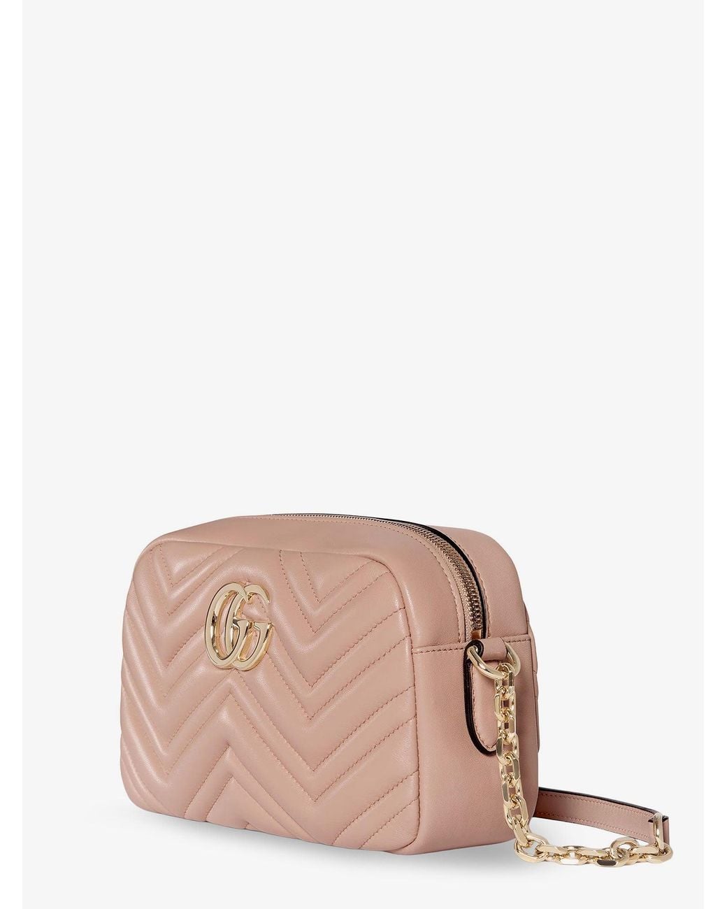 Gucci Pink Gg Marmont Leather Camera Bag Crossbody Bag