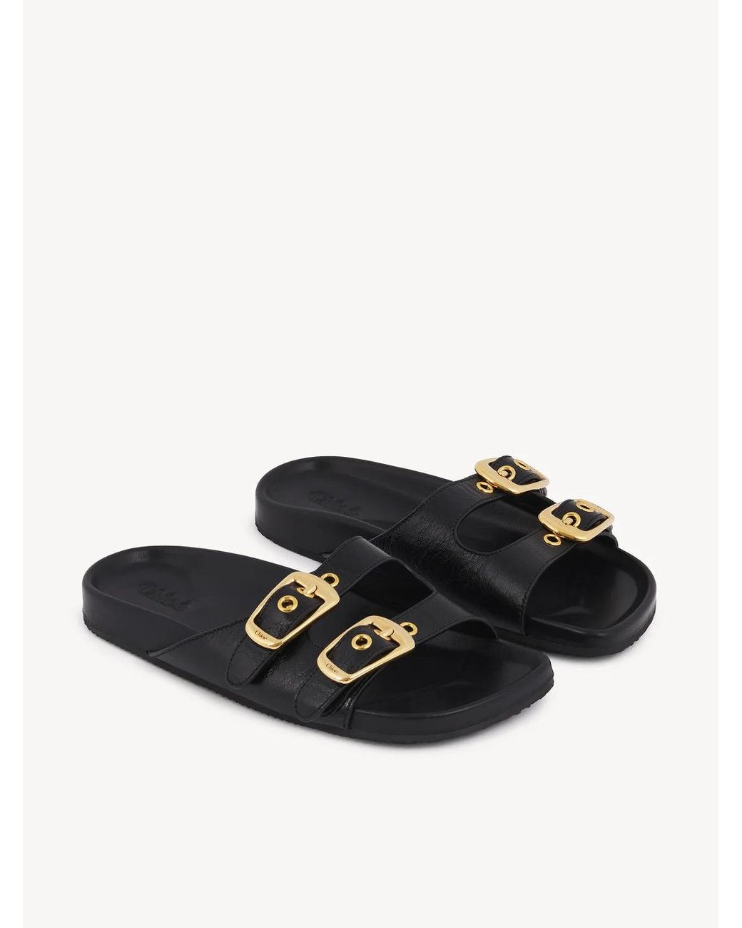 Chloé White "Polly" Slides