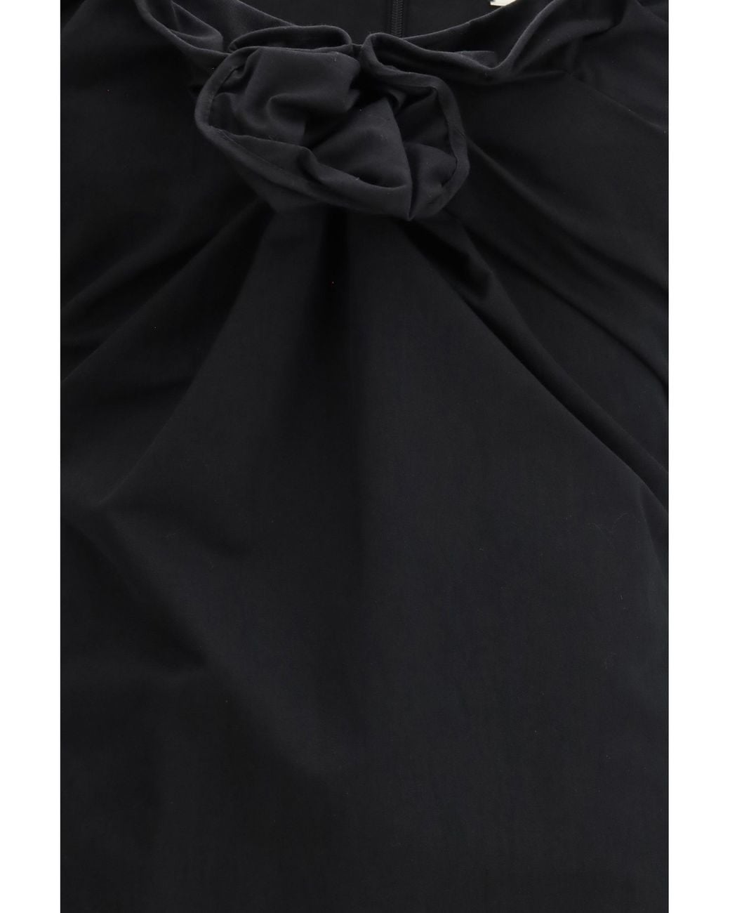Magda Butrym Black Sleeveless Dress With A Draped Neckline