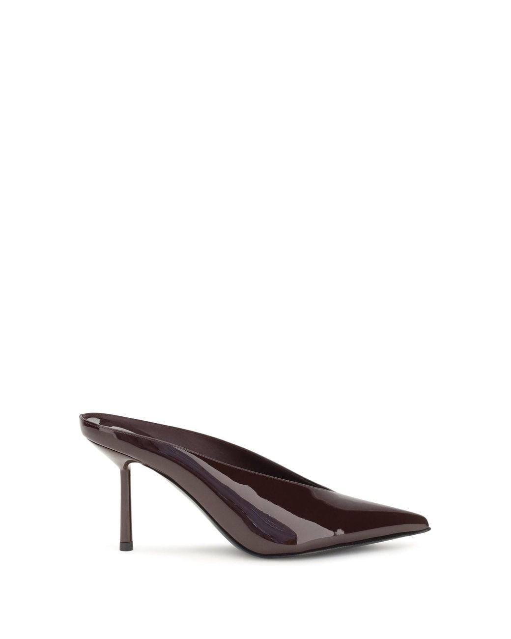 Le Silla Brown Clivage Mules Cherry