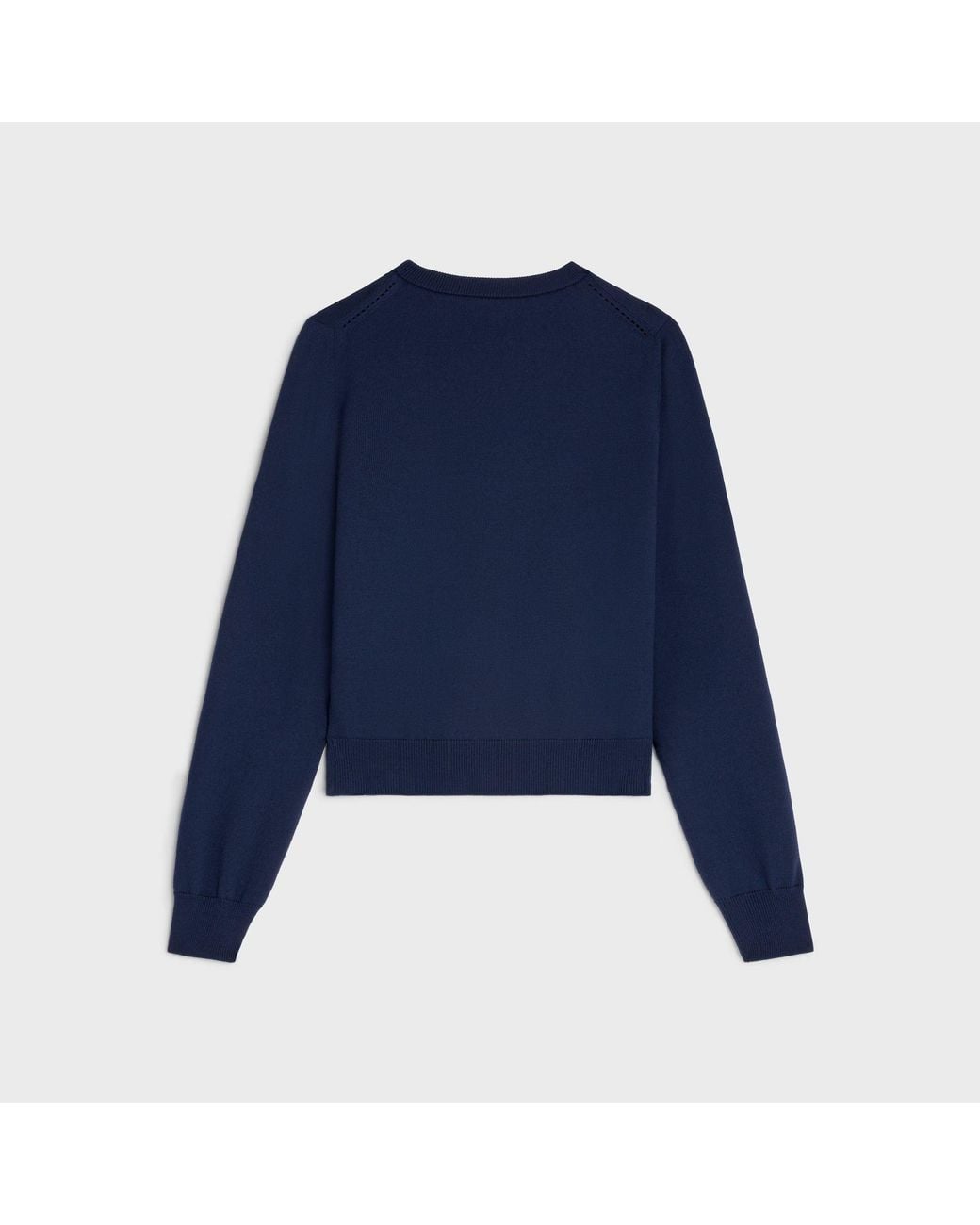 Céline Blue Wool Cardigan