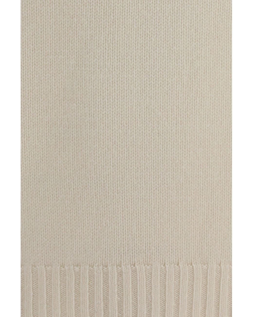 Umit Benan White Cashmere Turtleneck Sweater Off for men