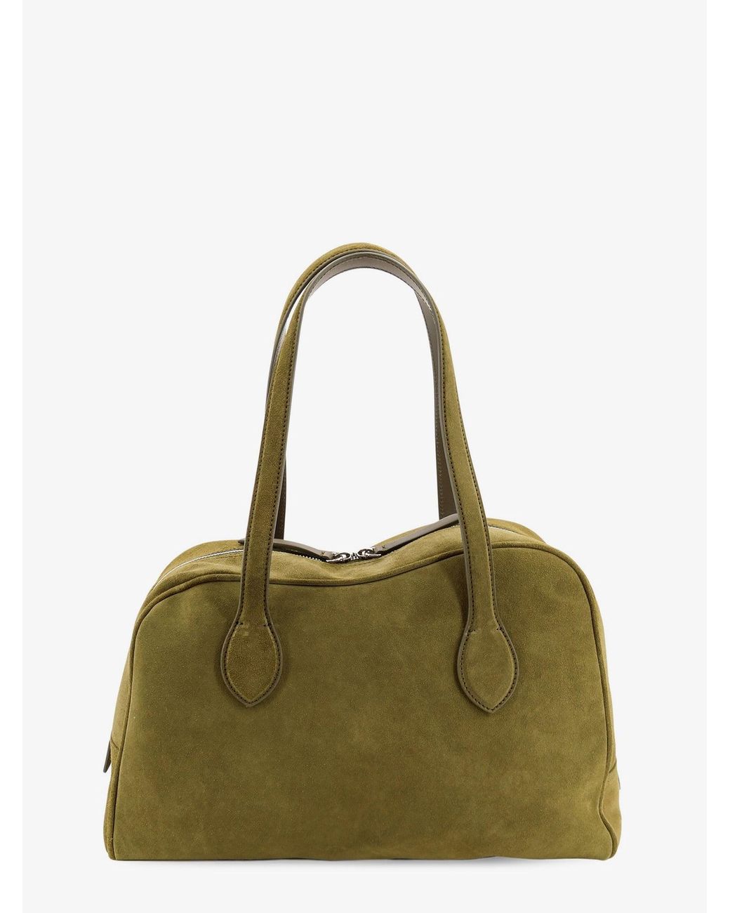 Atp Atelier Green Noale Suede Shoulder Bag