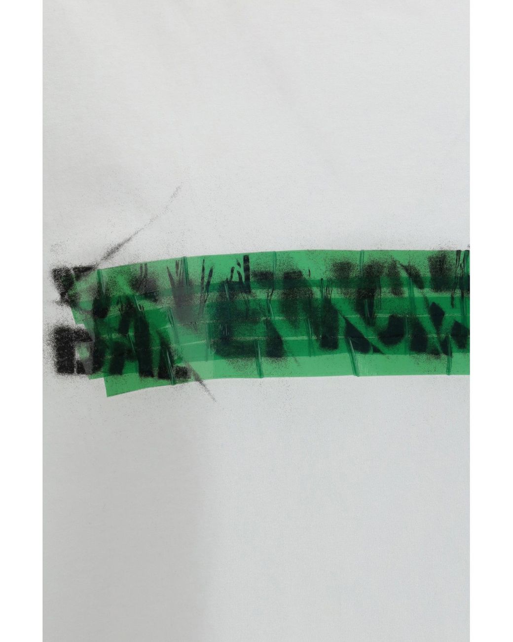 Balenciaga White Messy Spray T-Shirt for men