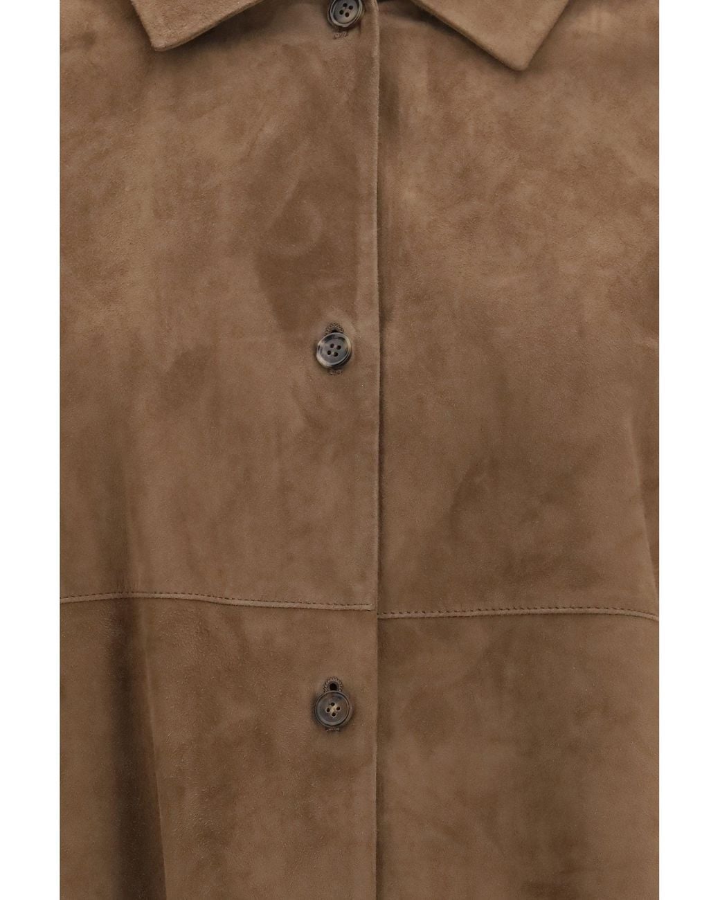 Max Mara Brown 'S Maxmara Gocce Suede Jacket