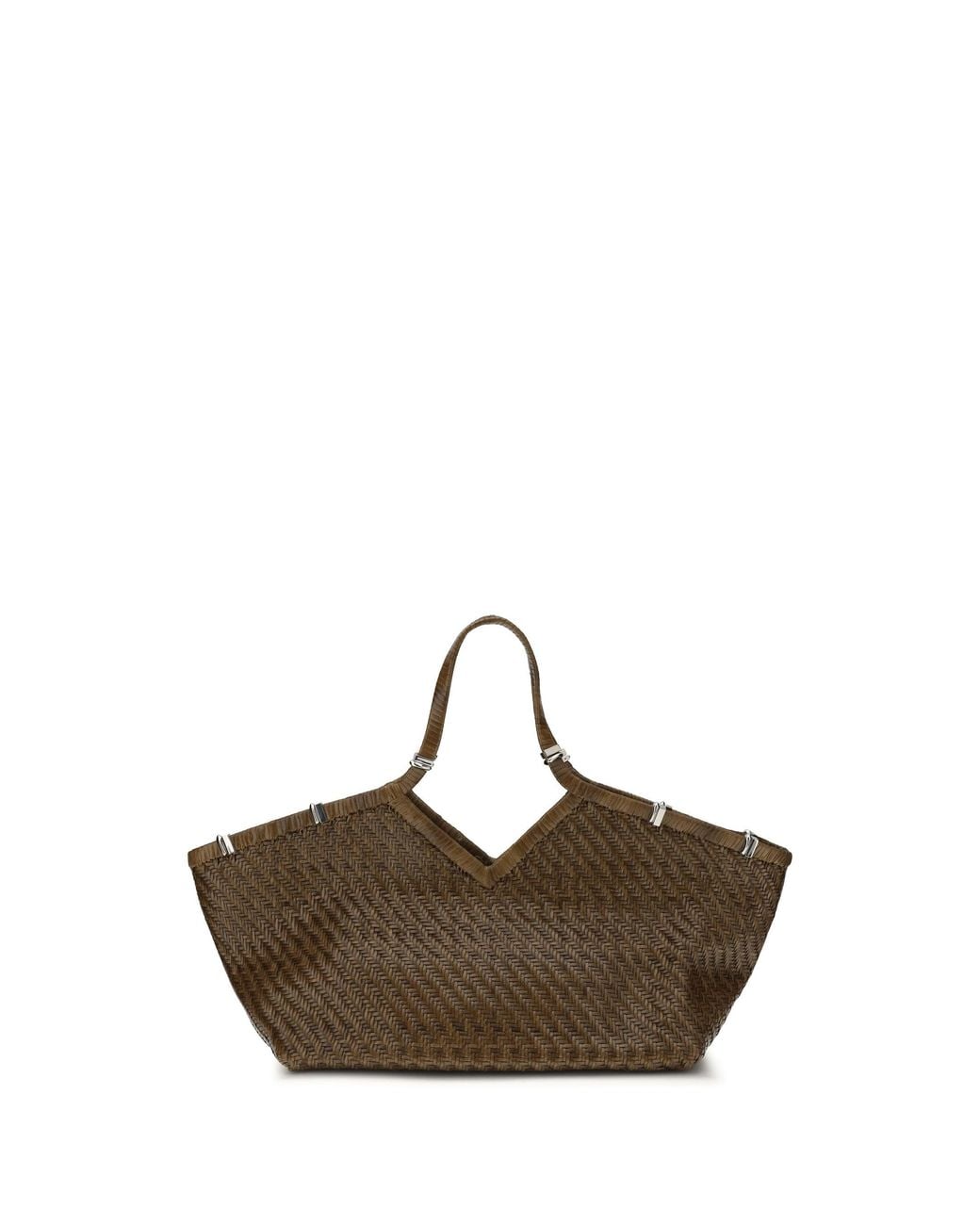 Benedetta Bruzziches Brown Usha La Grande Handbag