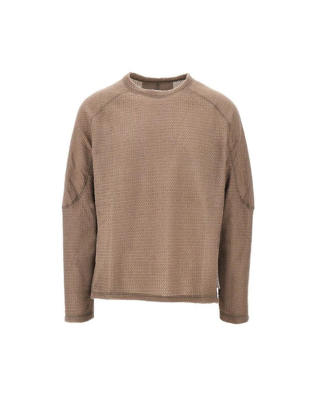 Satisfy Brown Fuzzfleece Ad Sweatshirt for men
