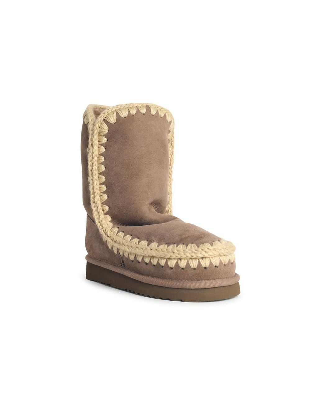 Mou White Eskimo 24 Mole Suede Ankle Boots