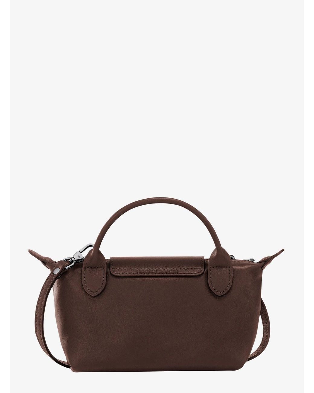 Longchamp Brown Le Pliage Xtra Leather Shoulder Bag