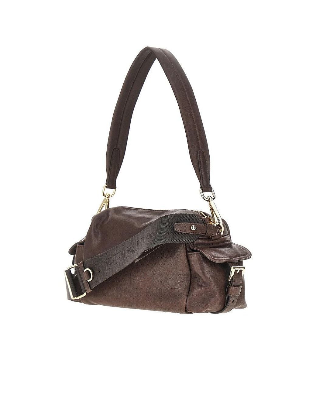 Prada Brown Nappa Leather Small Explore' Bag