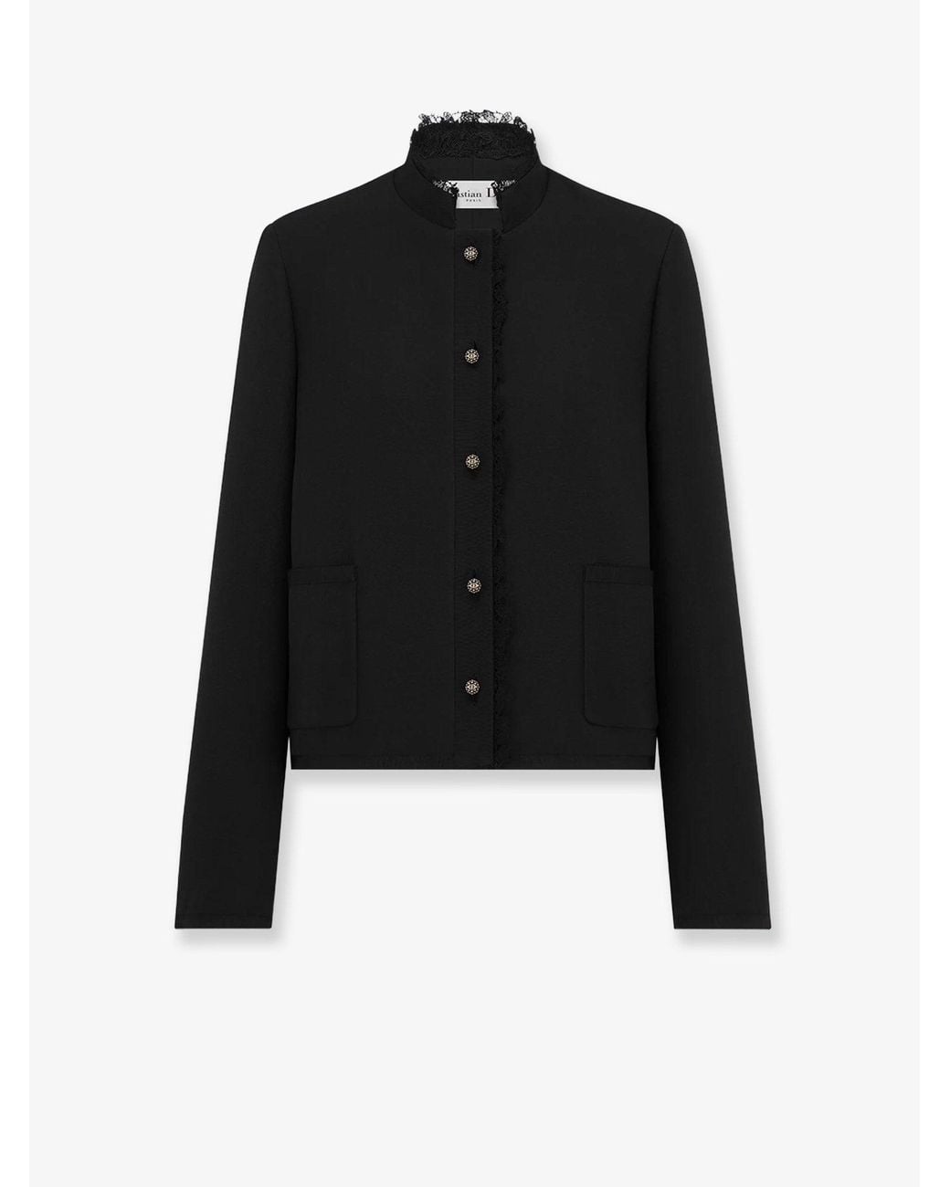 Dior Black Wool And Silk Blazer