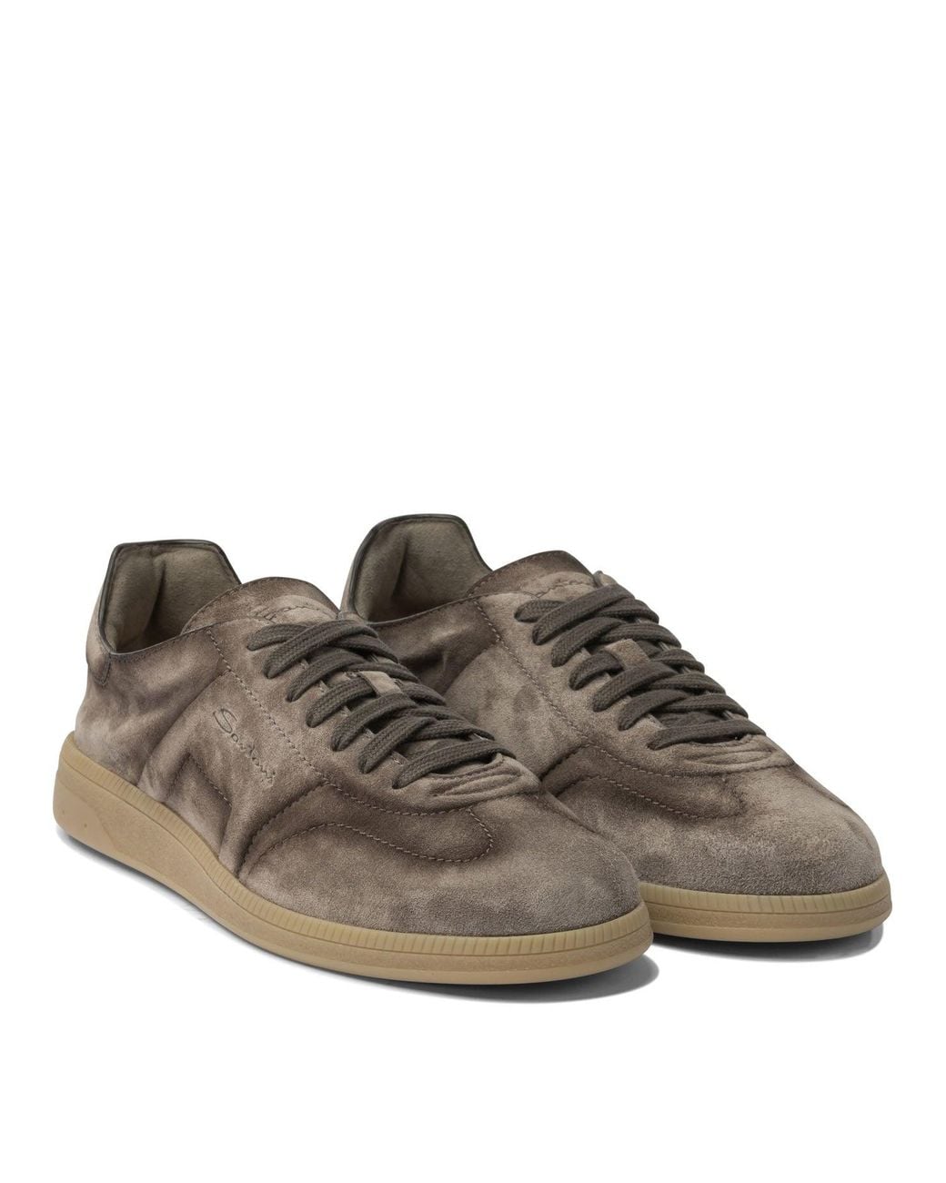 Santoni Brown "Dbs Oly" Sneakers for men